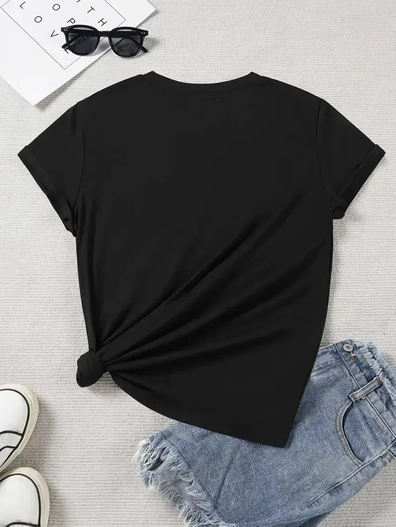 Leopard Print Round Neck Short Sleeve T Shirt for Women Casual Sports Style Soft Breathable Lightweight Eco Friendly Personality