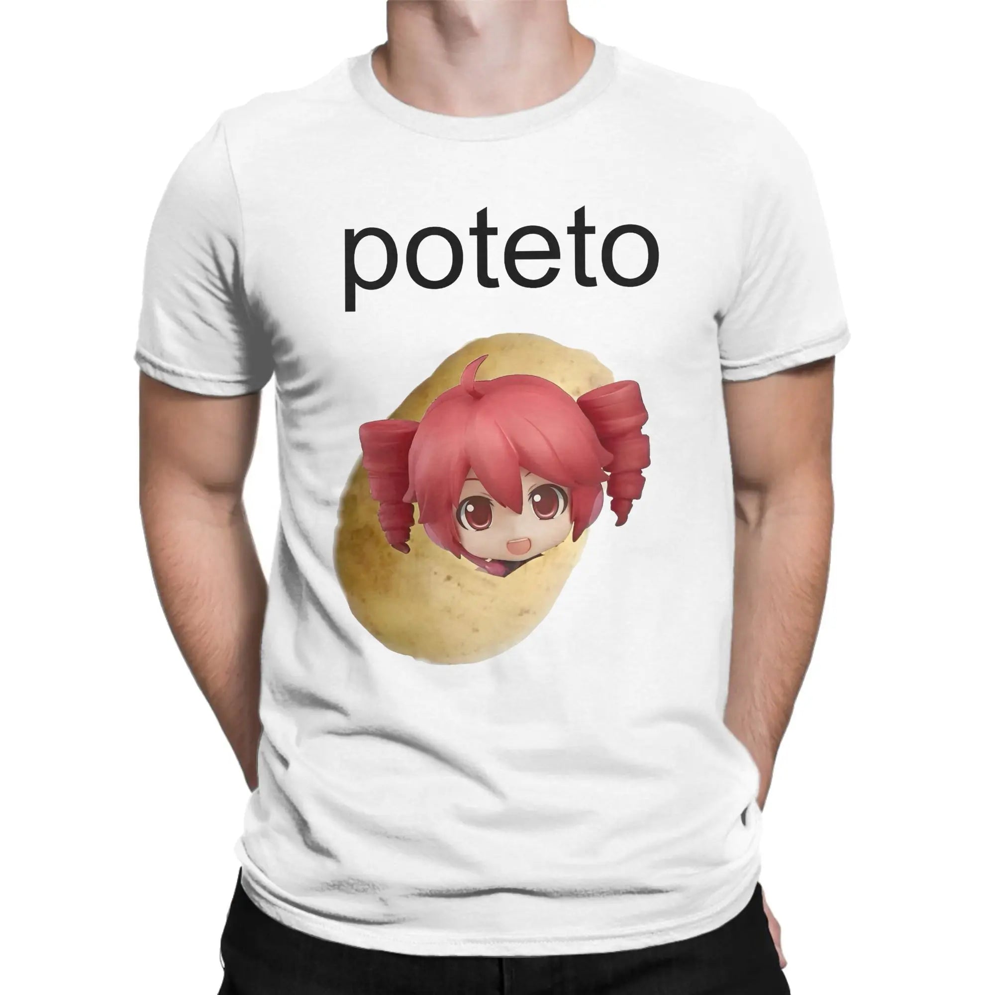 Fashion Kasane Teto T-Shirt for Men Crewneck T Shirt Funny Cute Short Sleeve Tee Shirt Original Clothing